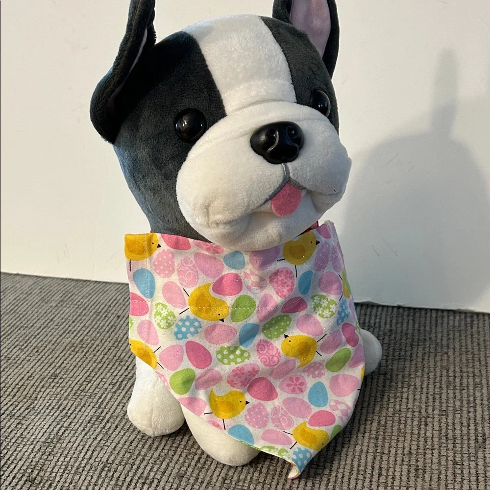 🟣 4/$15 Colorful Easter Egg Dog Bandana NEW reversible slips over a collar